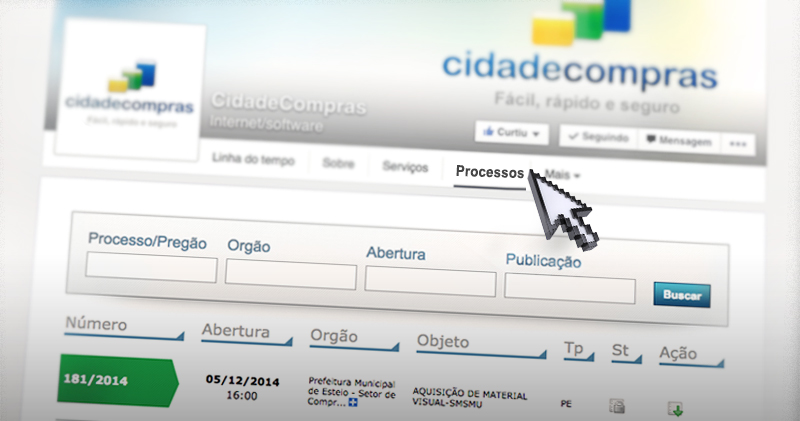 CidadeCompras no Facebook